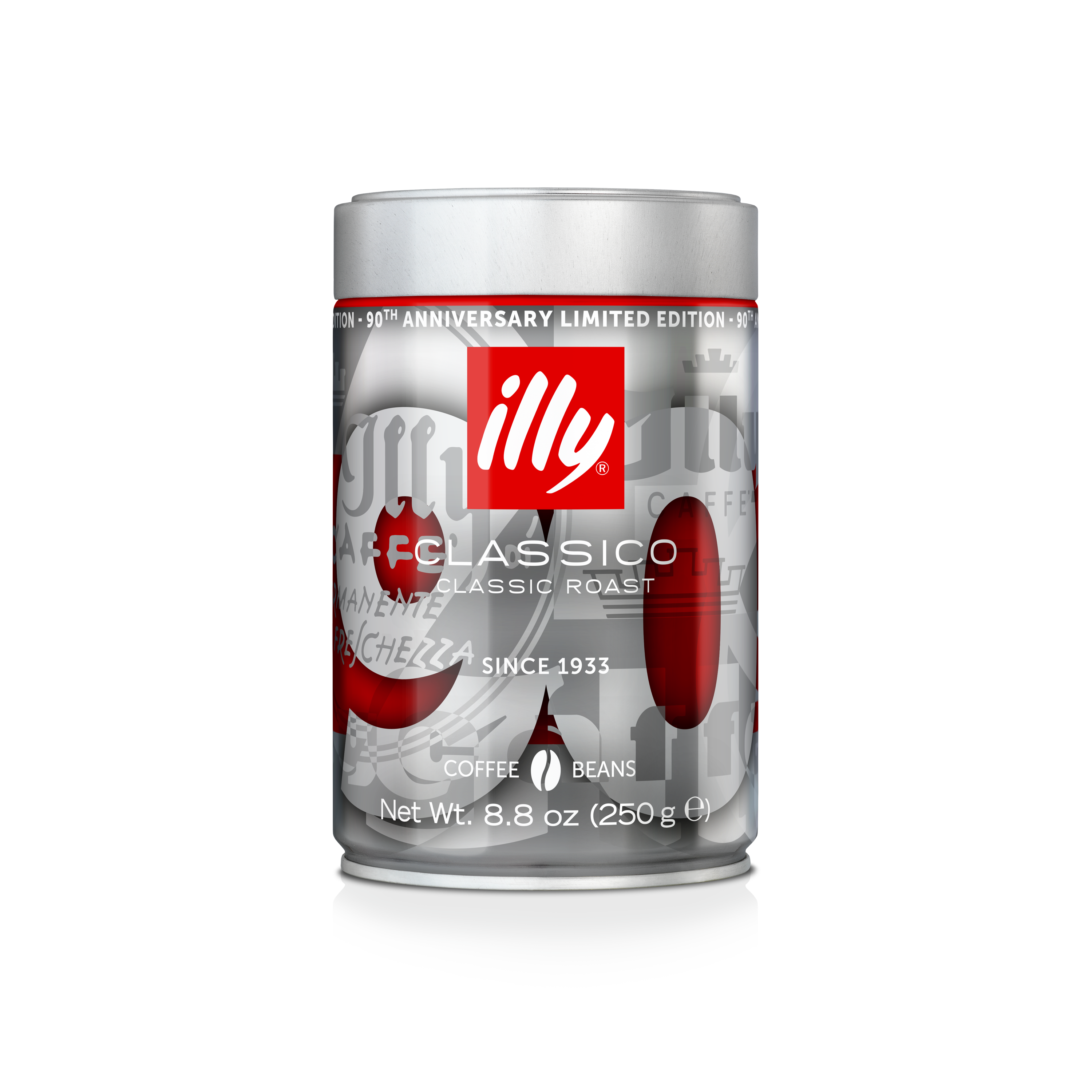 Whole Bean Classico Coffee - Medium Roast - 90th Anniversary Limited Edition Can